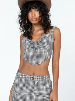 Princess Polly Alton Check Corset  Multi Discount