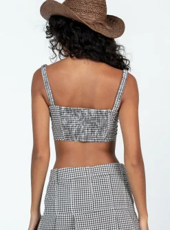 Princess Polly Alton Check Corset  Multi Discount