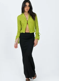 Princess Polly Aluna Shirt  Green Online