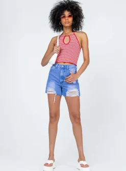 Princess Polly Alvanashorts   Denim Discount
