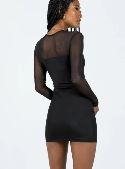 Princess Polly Alyson Mini Dress Black Best Sale