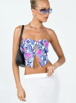 Princess Polly Amaia Top  Pink Floral Best Sale