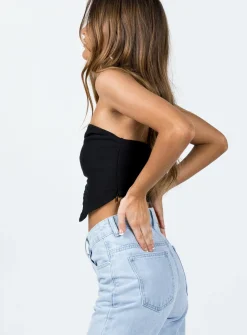 Princess Polly Amaia Top Black Flash Sale