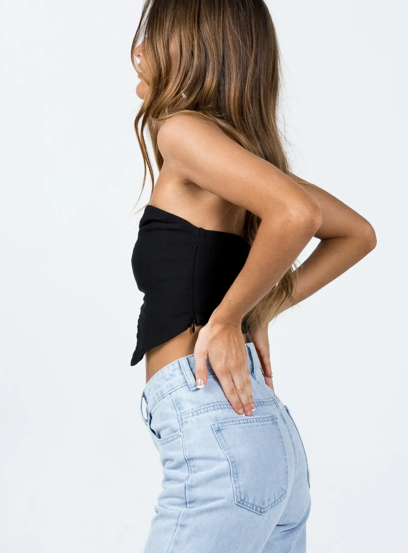 Princess Polly Amaia Top Black Flash Sale