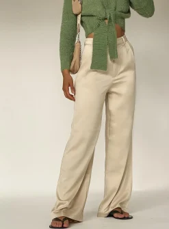 Princess Polly Amalia Pants  Beige Online