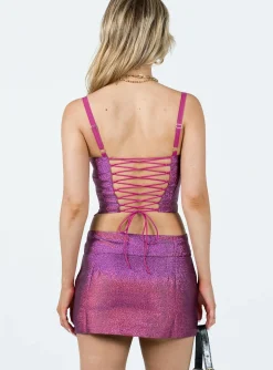 Princess Polly Amaroo Mini Skirt  Pink Cheap