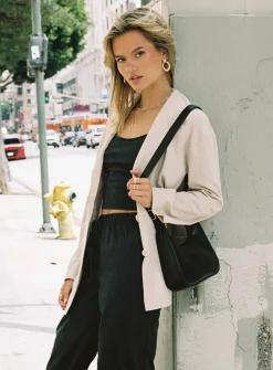 Princess Polly Amber Oversized Linen Blazer  Beige Online