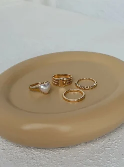 Princess Polly Ambers Ring Pack  Gold Sale