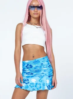 Princess Polly Amelia Mini Skirt  Blue Best