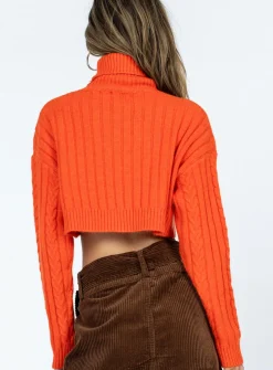 Princess Polly Amelle Sweater  Orange Store