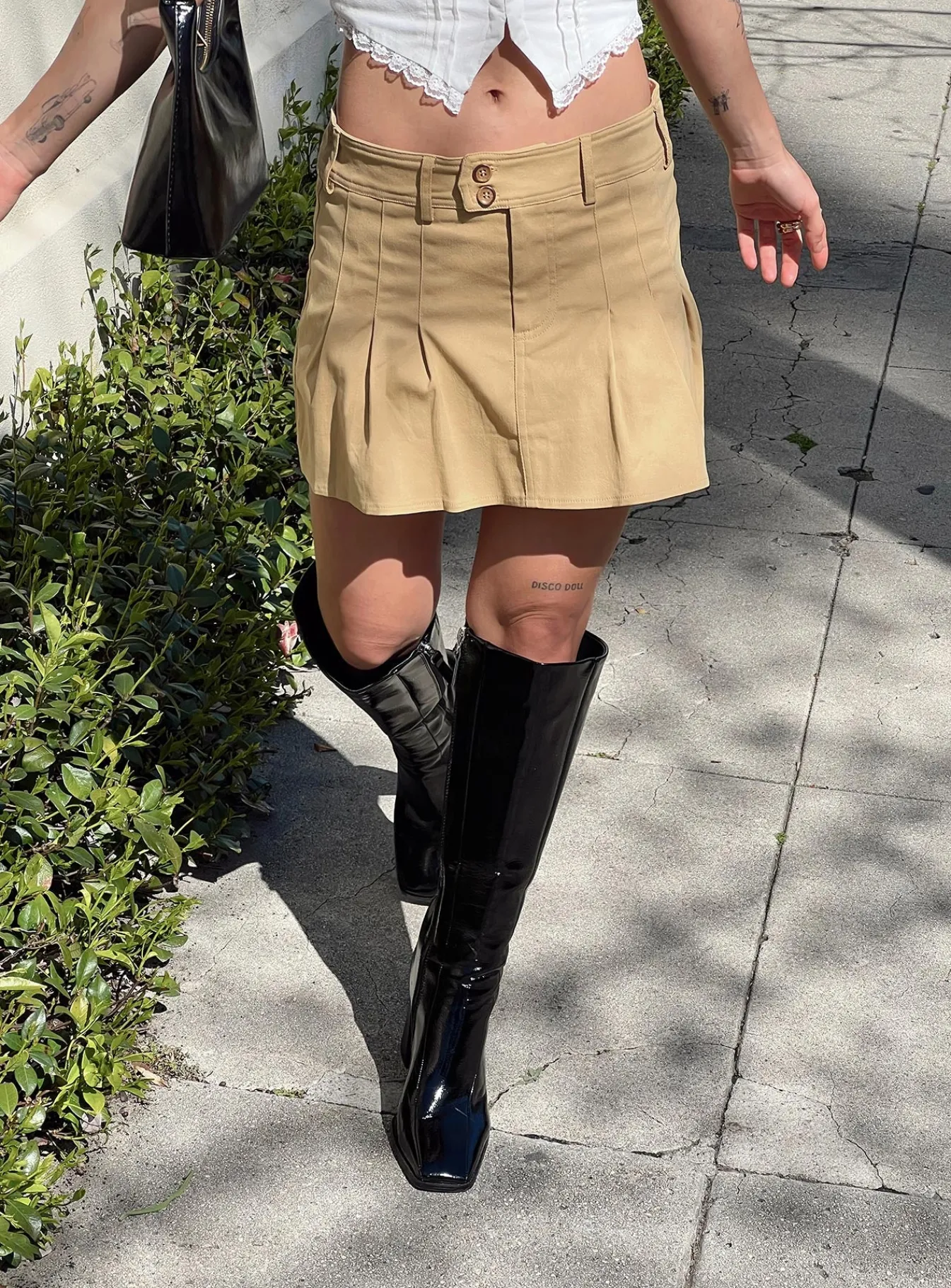 Princess Polly Amira Mini Skirt Beige Best Sale