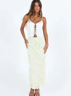 Princess Polly Amitri Lace Up Top Ivory Cheap