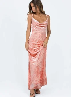 Princess Polly Amiya Maxi Dress Pink New