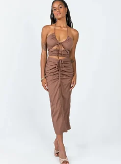 Princess Polly Amora Set  Brown Shop
