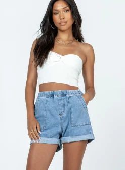 Princess Polly Amosshorts  Denim New