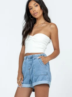 Princess Polly Amosshorts  Denim New