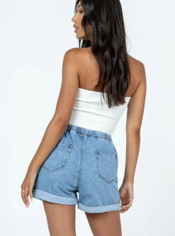 Princess Polly Amosshorts  Denim New