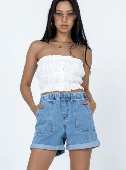 Princess Polly Amosshorts  Denim New