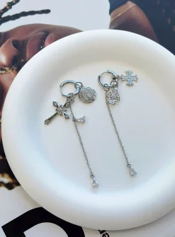 Princess Polly Anada Earrings  Silver Clearance