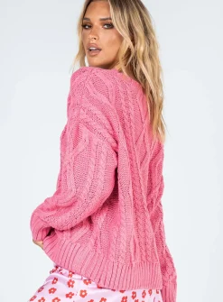 Princess Polly Anaya Oversized Sweater  Pink Fashion
