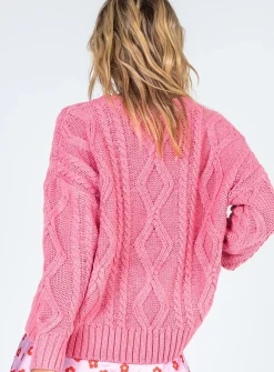 Princess Polly Anaya Oversized Sweater  Pink Fashion