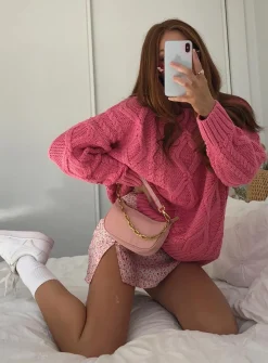Princess Polly Anaya Oversized Sweater  Pink Fashion