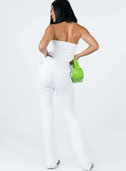 Princess Polly Anderson Pants  White Store