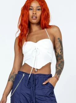 Princess Polly Angela Top  White Sale