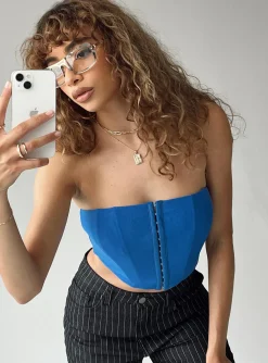Princess Polly Angelique Corset  Blue Fashion