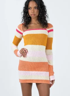 Princess Polly Ania Mini Dress/ Pink Multi   Orange Sale