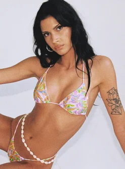 Princess Polly Anika Bikini Topfloral   Pink Fashion