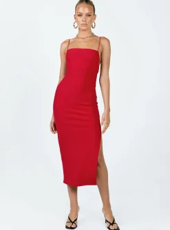 Princess Polly Anito Midi Dress  Red Shop