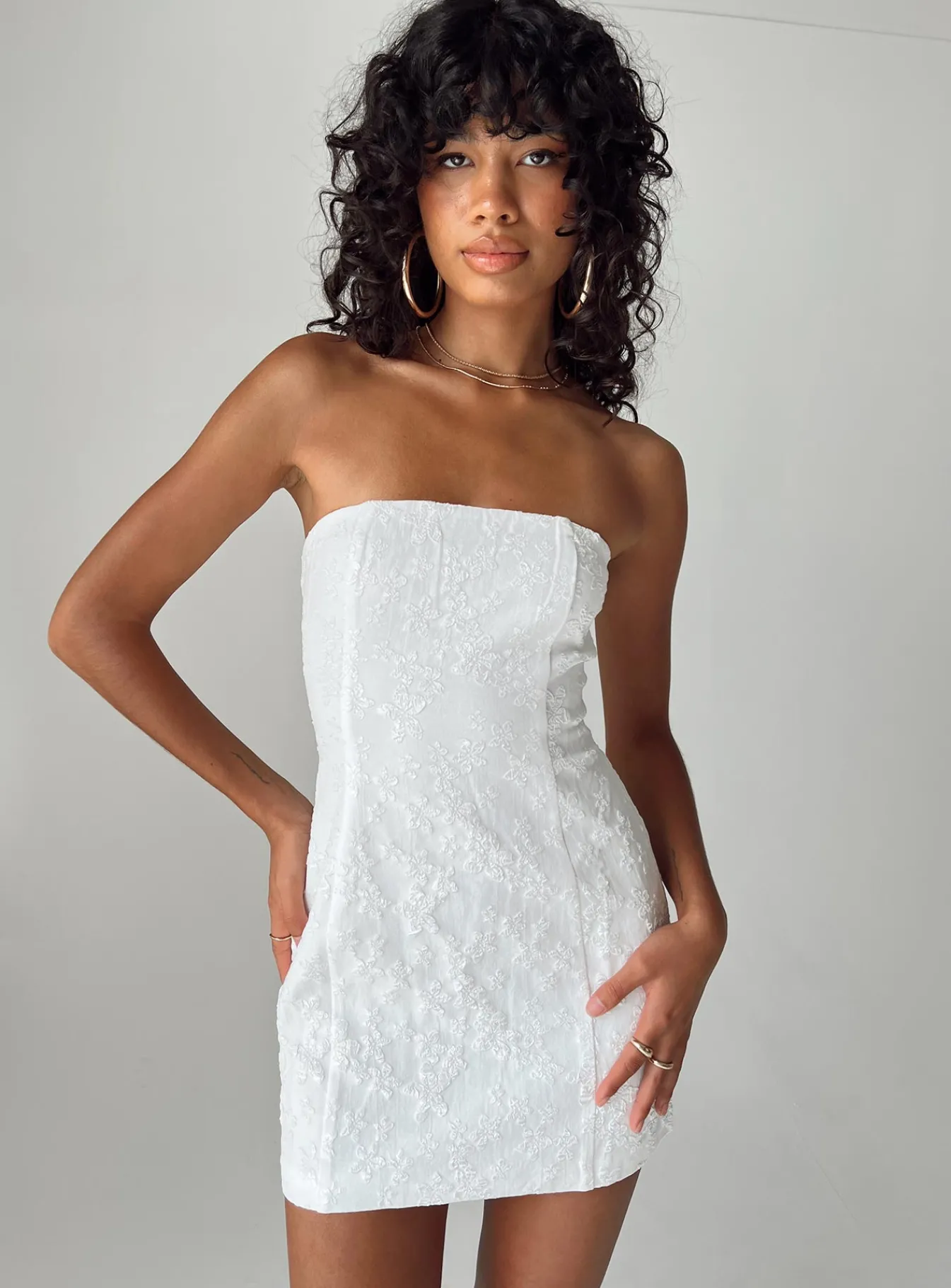 Princess Polly Anja Mini Dress White Shop