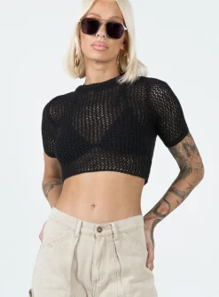 Princess Polly Anjie Top  Black Best Sale
