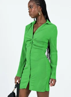 Princess Polly Annemarie Mini Dress  Green Best Sale