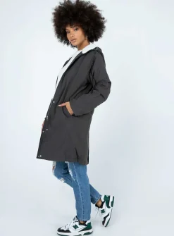 Princess Polly Anorak Coat  Black Outlet
