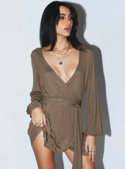 Princess Polly Antonia Mini Dress  Brown Shop