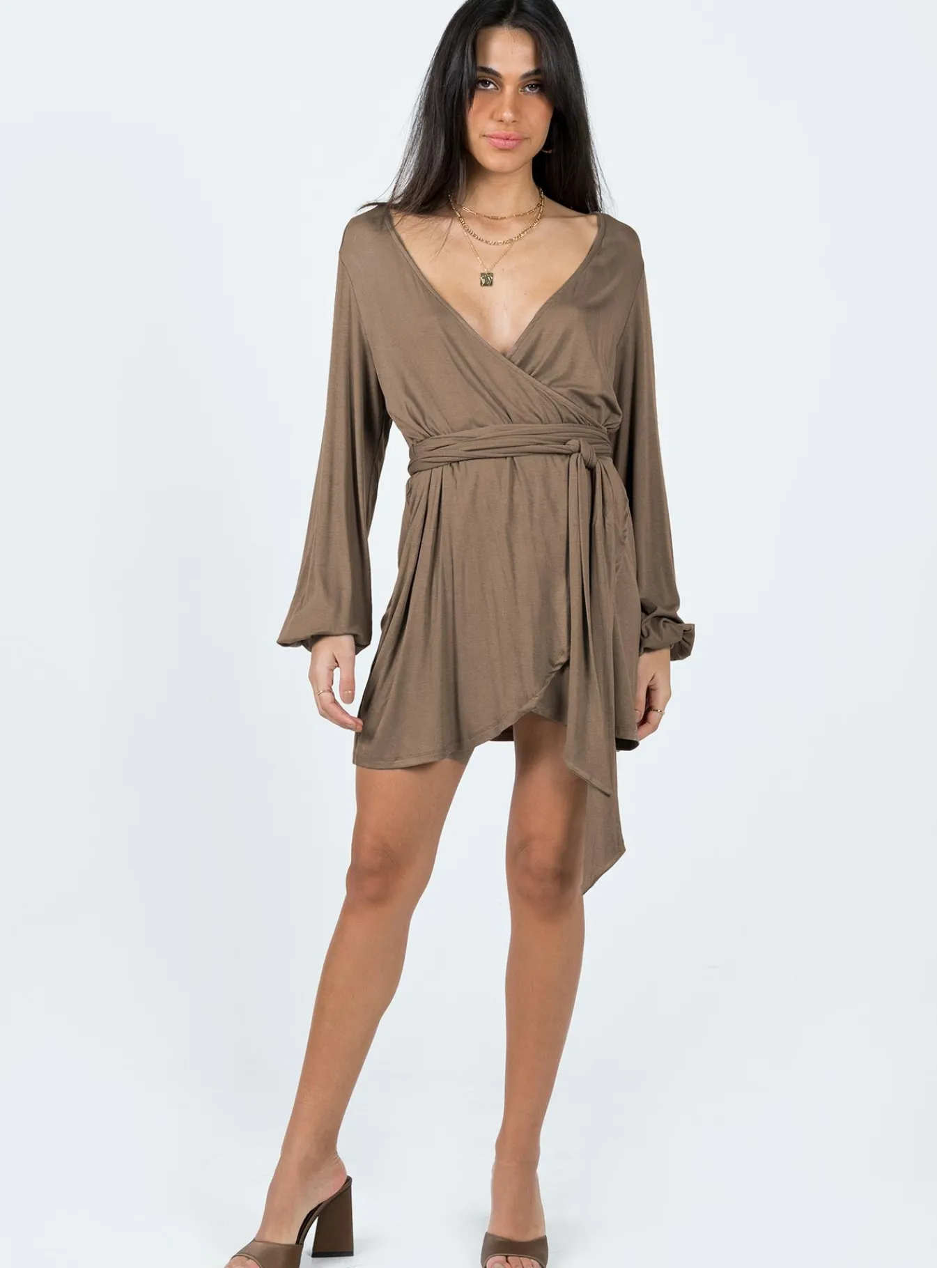 Princess Polly Antonia Mini Dress Brown Shop