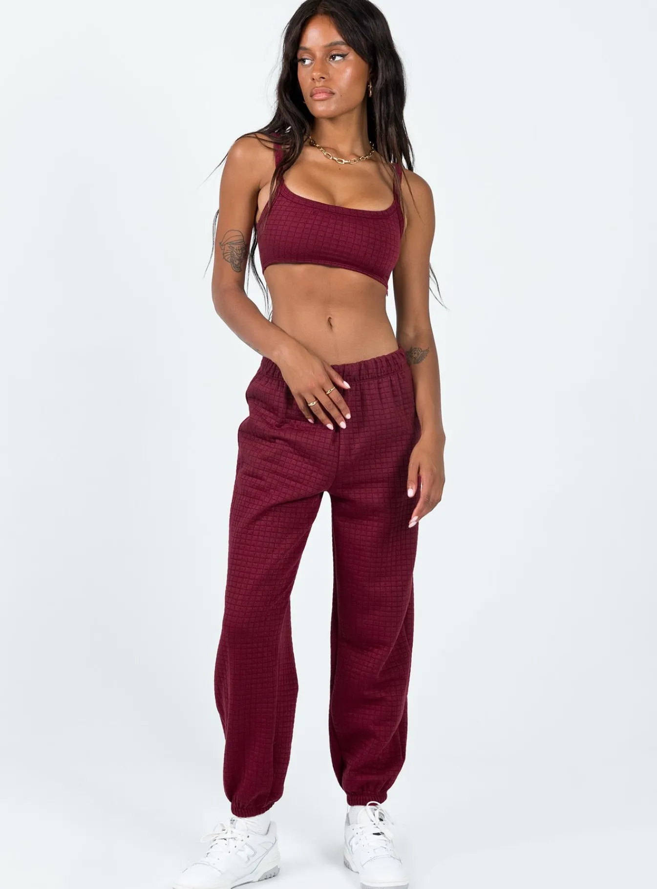 Princess Polly Arabella Set Burgundy Discount