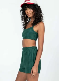 Princess Polly Arabella Short Set  Green Best Sale