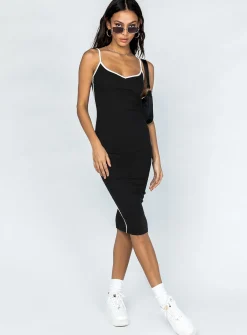 Princess Polly Arabellae Midi Dress  Black Online
