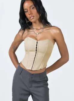 Princess Polly Archer Corset Top  Bone Outlet
