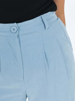 Princess Polly Archer Pants  Dusty Blue Outlet