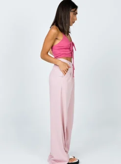 Princess Polly Archer Pants  Pink Outlet