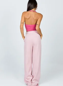 Princess Polly Archer Pants  Pink Outlet