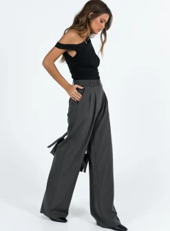 Princess Polly Archer Pantslower Impact   Slate Clearance