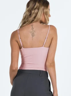 Princess Polly Archette Corset Vest  Pink Cheap