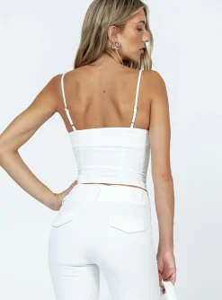 Princess Polly Archette Corset Vest White Sale