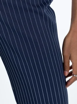 Princess Polly Archette Pant  Navy Pinstripe Flash Sale