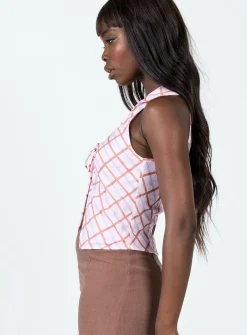 Princess Polly Ardell Top Pink  Multi Best